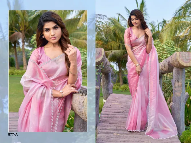 Mehek 877 A To D Designer Party Wear Surat Sarees Wholesale Market